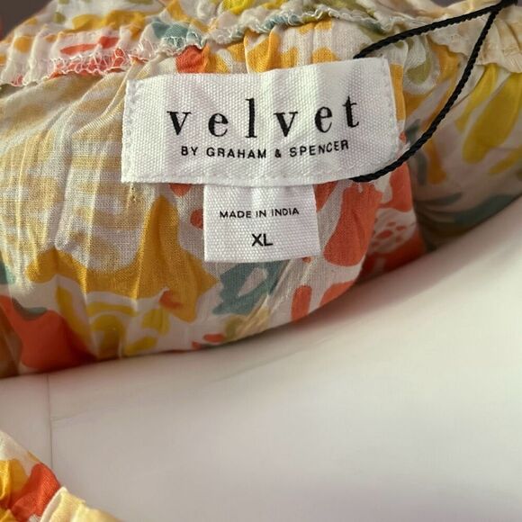 Velvet Graham & Spencer Bahama Floral Sleeveless Dress Ramona05 XL NWT - Picture 10 of 12